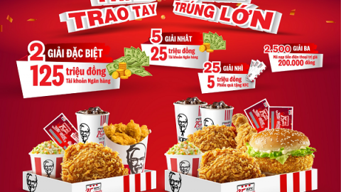 KFC kỷ niệm 25 năm có mặt tại Việt Nam với chuỗi ưu đãi hấp dẫn
