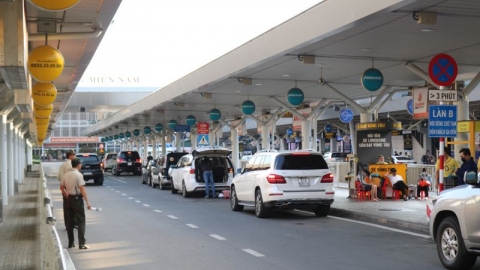 Thu phí tự động không dừng đối với ô tô ra vào sân bay để tránh tình trạng ùn tắc