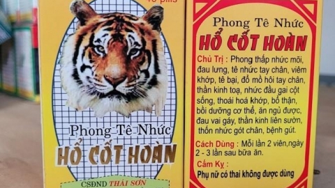 Cảnh báo: Thuốc Phong tê nhức Hổ Cốt Hoàn do Cơ sở Đông Nam Dược Thái Sơn sản xuất là thuốc giả