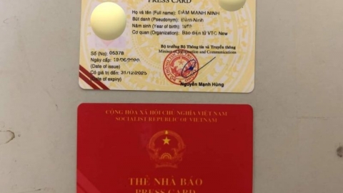 Hải Phòng tạm giữ hình sự đối với đối tượng sử dụng thẻ nhà báo giả