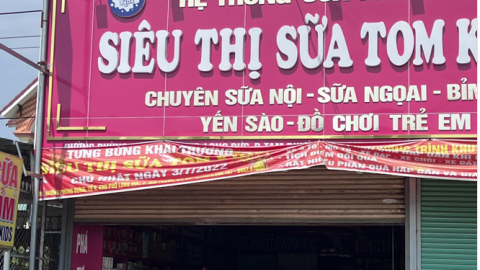 Đồng Nai: Kinh doanh hàng hóa giả mạo thương hiệu, Siêu thị sữa Tom Kids bị xử phạt
