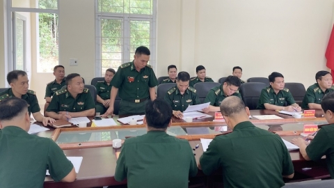 Kiểm tra công tác học ngoại ngữ và tiếng dân tộc tại Bộ đội Biên phòng tỉnh Thanh Hóa
