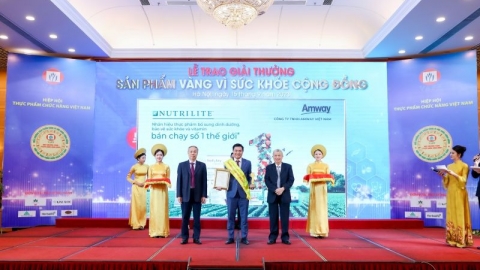 Amway Việt Nam lần thứ 11 vinh dự nhận giải thưởng sản phẩm vàng vì sức khỏe cộng đồng