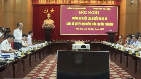Công bố quyết định kiểm toán tại tỉnh Thái Bình
