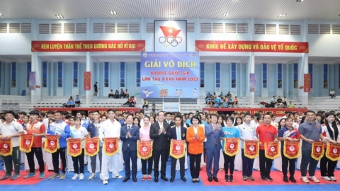 38 đoàn tham dự Giải vô địch Karate quốc gia năm 2023 được tổ chức tại Lạng Sơn