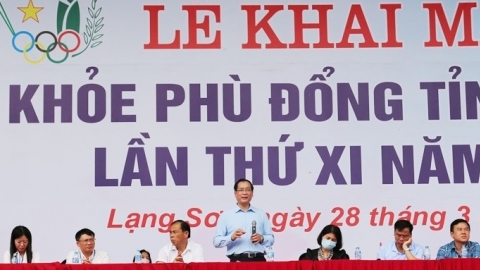 Lạng Sơn: Tổng duyệt Lễ khai mạc Hội khỏe Phù Đổng năm 2024