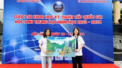Học sinh THPT Chuyên Hạ Long đoạt giải Nhì cuộc thi Khoa học, Kỹ thuật cấp quốc gia