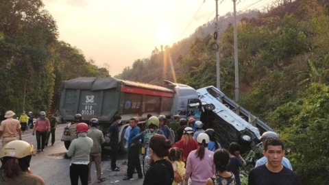 Tai nạn giao thông nghiêm trọng tại huyện Kon Rẫy làm 4 người thương vong
