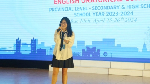 Bắc Ninh: 56 thí sinh tham gia Hội thi hùng biện Tiếng Anh cấp tỉnh dành cho học sinh Trung học