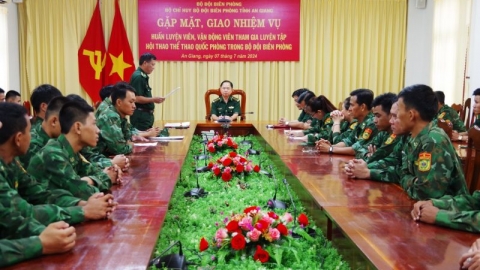 Quyết tâm đạt thành tích cao nhất tại Hội thao thể thao quốc phòng trong Bộ đội Biên phòng năm 2024