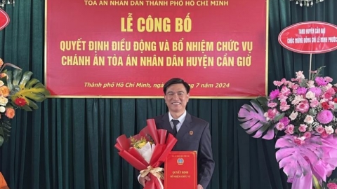 Ông Lê Minh Phước giữ chức vụ chánh án TAND huyện Cần Giờ, TP.HCM