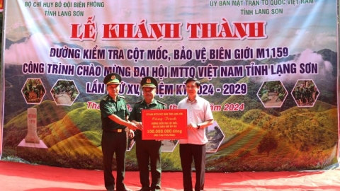 Khánh thành đường kiểm tra cột mốc tại huyện Cao Lộc