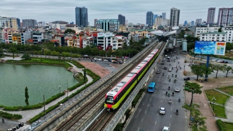 Cuối tháng 7 dự kiến vận hành đường sắt trên cao Nhổn - Ga Hà Nội