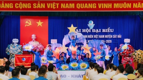 Hải Phòng: 100% đơn vị hoàn thành Đại hội đại biểu Hội Liên hiệp Thanh niên Việt Nam cấp huyện nhiệm kỳ 2024 - 2029