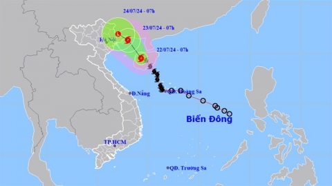 Bão giật cấp 10 tiến thẳng vào Quảng Ninh - Hải Phòng