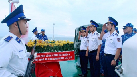 Bộ Tư lệnh Vùng cảnh sát biển 4 phát huy đạo lý “uống nước nhớ nguồn”