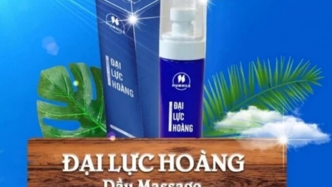 Đình chỉ, thu hồi trên toàn quốc dầu massage Đại Lực Hoàng