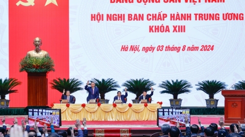 'Xây dựng Đảng vững mạnh, nước Việt Nam giàu mạnh, dân chủ, công bằng, văn minh'