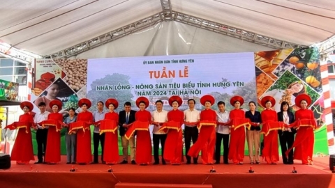 Khai mạc Tuần lễ nhãn và nông sản tiêu biểu tỉnh Hưng Yên năm 2024