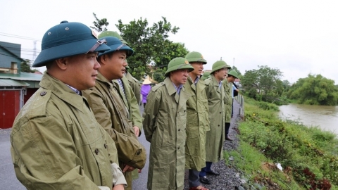 Phó Bí thư Thường trực Tỉnh ủy Thanh Hóa kiểm tra tình hình ứng phó với thiên tai tại các địa phương