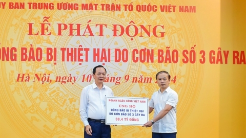 Ngành ngân hàng chung tay khắc phục thiệt hại do bão số 3