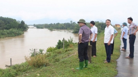 Vĩnh Phúc báo động số II trên sông Hồng tại địa phận các huyện Vĩnh Tường, Yên Lạc