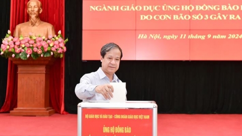 Bộ GD&ĐT: Phát động toàn ngành ủng hộ đồng bào bị thiệt hại do bão số 3