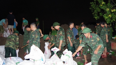 Nam Định tiếp tục ban hành Công điện ứng phó lũ lớn