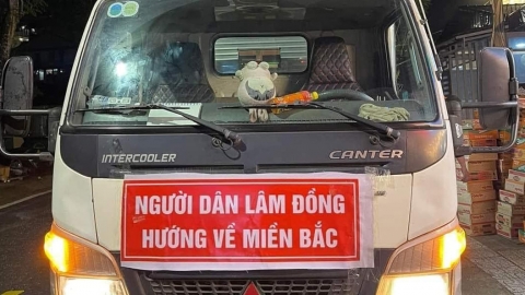 San sẻ yêu thương, hướng về đồng bào miền Bắc