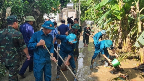 Chủ tịch UBND huyện Lập Thạch kiểm tra công tác khắc phục hậu quả sau bão số 3