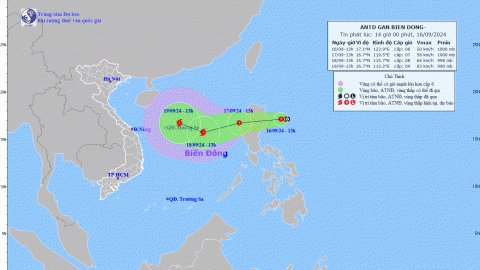 Biển Đông sắp đón thêm một cơn bão giật cấp 9