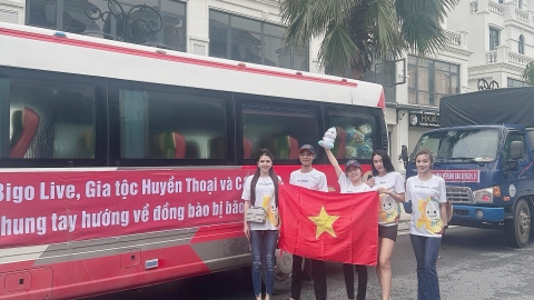 Cộng đồng Bigo Live Việt Nam chung tay giúp đỡ đồng bào miền Bắc khắc phục hậu quả của bão Yagi