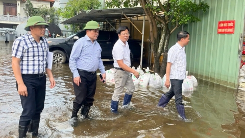 Hà Nội: Khẩn trương khắc phục ngập úng tại Cụm công nghiệp Hà Bình Phương