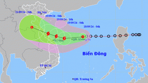 Dự báo: Áp thấp nhiệt đới có khả năng mạnh lên thành bão cấp 8, giật cấp 10