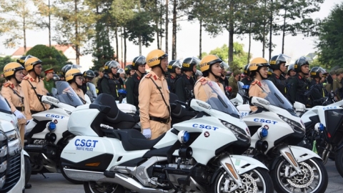 CSGT TP. HCM đồng loạt ra quân cao điểm đảm bảo an toàn giao thông dịp cuối năm