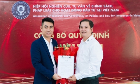 Hiệp hội Nghiên cứu, tư vấn về chính sách, pháp luật cho hoạt động đầu tư tại Việt Nam công bố bổ nhiệm cán bộ