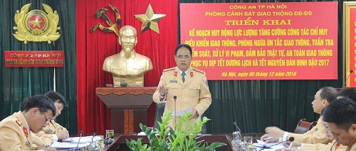 Công an TP. Hà Nội đảm bảo trật tự, an toàn giao thông dịp Tết 2017
