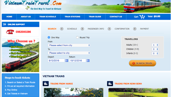 Xuất hiện nhiều website bán vé tàu Tết giả trên mạng