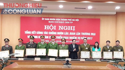 BCĐ 389/Hà Nội: Tổng kết công tác chống buôn lậu, GLTM, hàng giả năm 2016