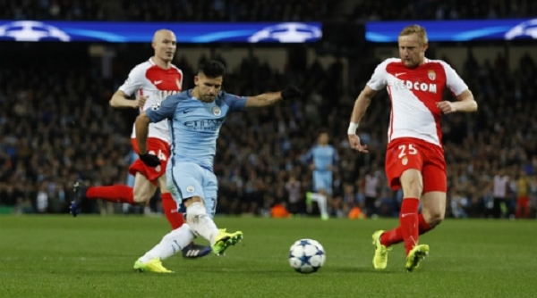 Champions League: Aguero tỏa sáng, Man City “bắn hạ” Monaco