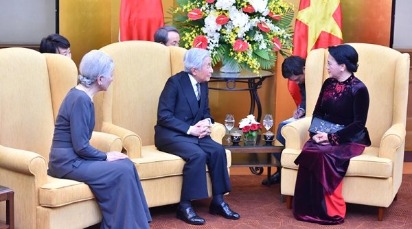 Chủ tịch Quốc hội Nguyễn Thị Kim Ngân hội kiến Nhà vua và Hoàng hậu Nhật Bản