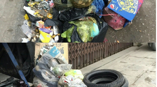 Hoằng Hóa (Thanh Hóa): Dịch vụ vệ sinh môi trường trì trệ, người dân sống chung với rác