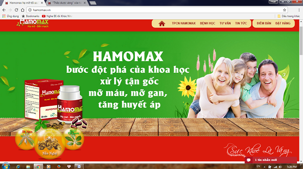 TPCN Hamomax quảng cáo như “thần dược” trong điều trị, chữa bệnh mỡ máu?