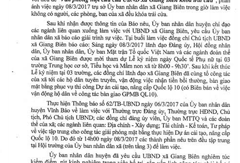 UBND xã Giang Biên (Vĩnh Bảo, Hải Phòng) đóng cửa trong giờ làm việc!