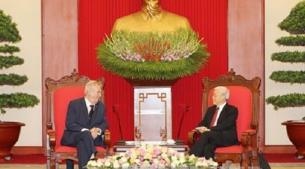 Tổng Bí thư Nguyễn Phú Trọng tiếp Tổng thống Cộng hòa Séc