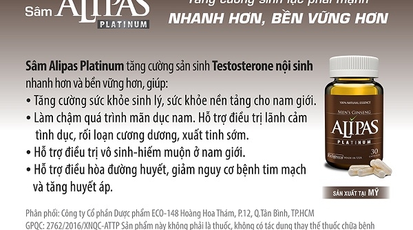 Sự thật về thành phần cấu tạo của sản phẩm thực phẩm chức năng Sâm Alipas?
