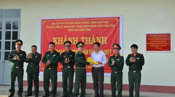 Bộ đội Biên phòng Kon Tum: Bàn giao công trình dân vận năm 2017