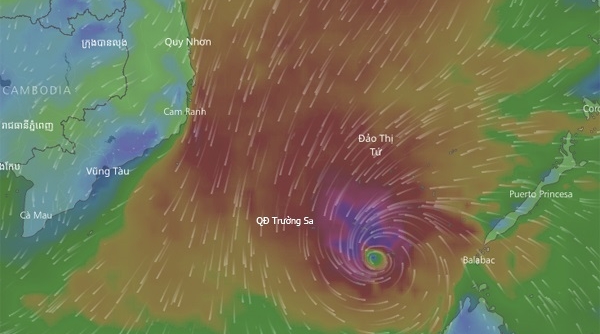 Bão số 16 sẽ di chuyển tiến sâu vào đất liền