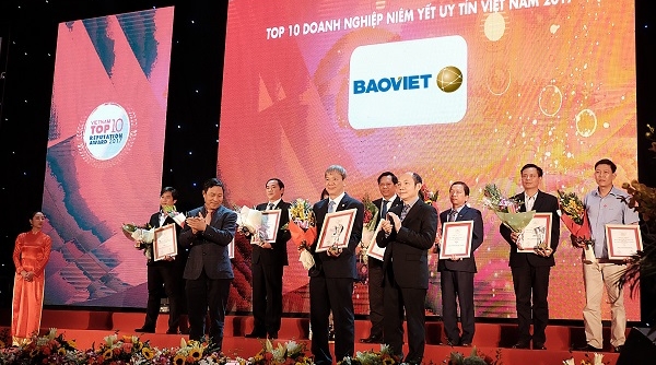 Bảo Việt - Top 10 doanh nghiệp niêm yết uy tín năm 2017