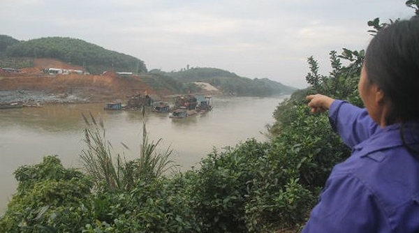 UBND tỉnh Tuyên Quang yêu cầu Công ty CP XD-TM Lam Sơn tạm dừng nạo vét cát sỏi